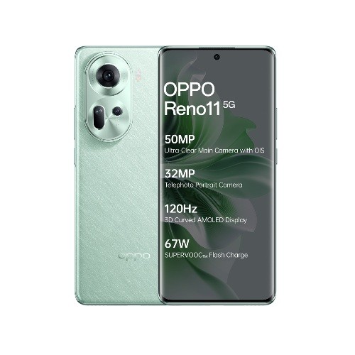 oppo Reno 11 5G (8GB RAM, 256GB, Wave Green)