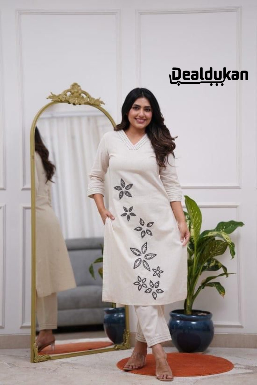 New Launch – Easy Breezy Summer Cotton Flax Embroidered Co-ord Set